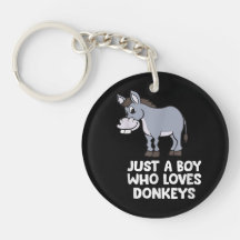 lustig Nur ein Junge, der Lieben Donkeys