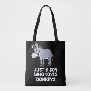 lustig Nur ein Junge, der Lieben Donkeys Tasche