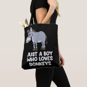 lustig Nur ein Junge, der Lieben Donkeys Tasche (Von Nahem)