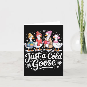 Lustig Nur Eine Erkältete Gans Wintergans Weihnach Karte