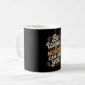 Lustig Nutzlos Sarkastisch Kaffeetasse (Vorderseite Links)