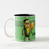 Lustig oder stirb, Funny Dill Zweifarbige Tasse (Links)