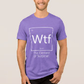 Lustig, Periodensystem Stil Tri-Blend Shirt (Vorderseite)