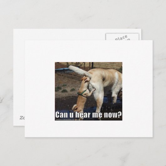 lustig postkarte (Vorne/Hinten)