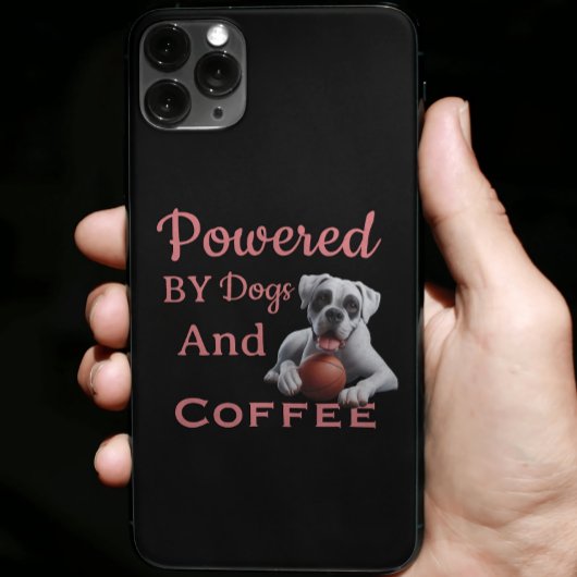 Lustig Powered By Hunde & Kaffee iPhone Hülle