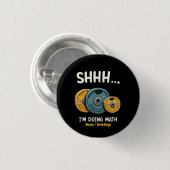 Lustig Rechnen Gewichtheben Workout Training Button (Vorne & Hinten)