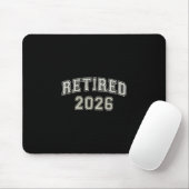 Lustig Rentner 2026 Universität Ich bin fertig Mam Mousepad (Mit Mouse)