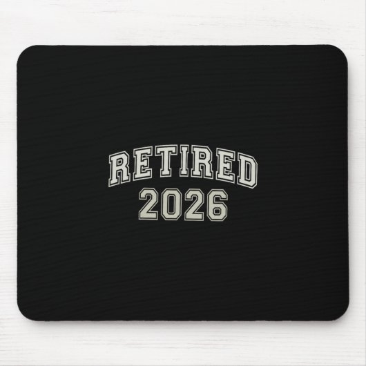 Lustig Rentner 2026 Universität Ich bin fertig Mam Mousepad (Vorne)