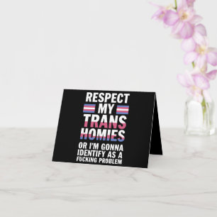 Lustig Respektiert Meine Trans-Homies Gay Pride Mo Karte
