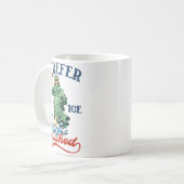 Lustig Retro Ich mag mein Eis zerstoßen Widerstehe Kaffeetasse (Vorderseite Links)