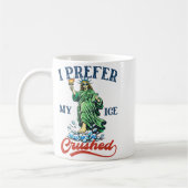 Lustig Retro Ich mag mein Eis zerstoßen Widerstehe Kaffeetasse (Links)