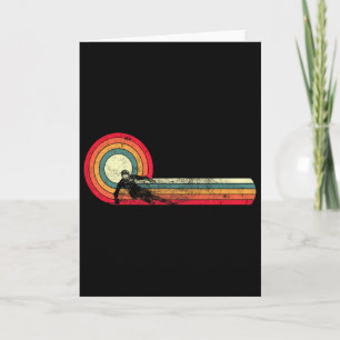 Lustig Retro Ski Vintage 80er 90er Skiabfahrt Karte