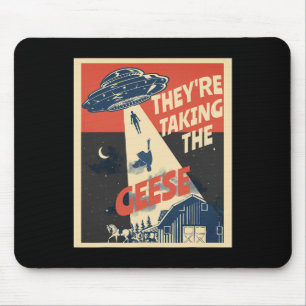 Lustig Rette unsere Haustiere, sie nehmen die Gäns Mousepad