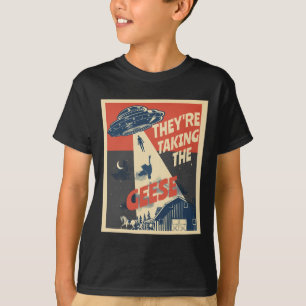 Lustig Rette unsere Haustiere, sie nehmen die Gäns T-Shirt