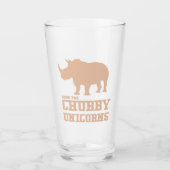 Lustig retten Sie den Chubby Glas (Vorderseite)