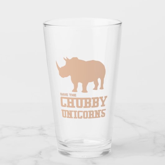Lustig retten Sie den Chubby Glas (Vorderseite)
