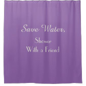 Lustig retten Sie Wasser Amethyst Duschvorhang (Vorderseite)