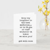 Lustig, sarkastisch, bald gut Karten, nur Text Karte (Gelbe Blume)