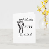 lustig, sarkastisch, danke Karte, Kuh Lover. Karte (Gelbe Blume)