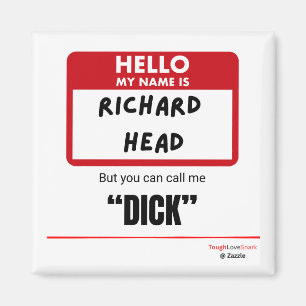 Lustig Sarkastisch — Hallo, ich heiße Richard Kopf Magnet