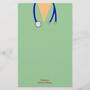 Lustig scheuert Krankenschwester-wunderlichen Briefpapier