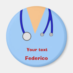 Lustig scheuert Krankenschwester-wunderlichen Magnet