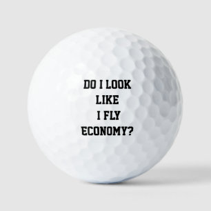 Lustig, sehe ich aus, als ob ich Economy fliege Re Golfball