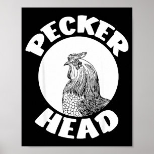 Lustig, sei kein gackernder Peckerkopf, Hühnerfarm Poster