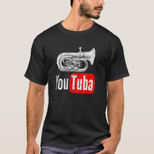 Lustig Sie Tuba Marschierende Kapelle Vintage T-Shirt