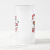 lustig sieht man, wie man Weihnachten trinkt Mattglas Bierglas (Mittel)