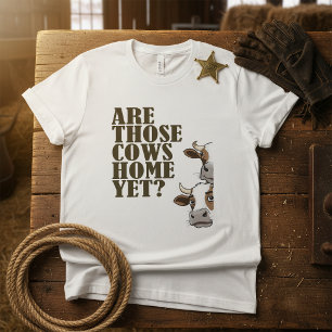 Lustig, sind diese Kühe schon zu Hause Western ID1 T-Shirt