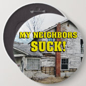 Lustig sind zum Kotzen meine Nachbarn Button (Vorne & Hinten)