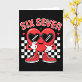 Lustig Six Seven 67 Valentinstag Herz Männer Junge Karte (Gelbe Blume)