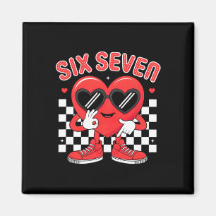 Lustig Six Seven 67 Valentinstag Herz Männer Junge Magnet