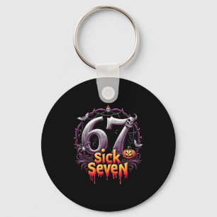 Lustig Six Seven 6 7 Meme Design Lustig Krank Seve Schlüsselanhänger