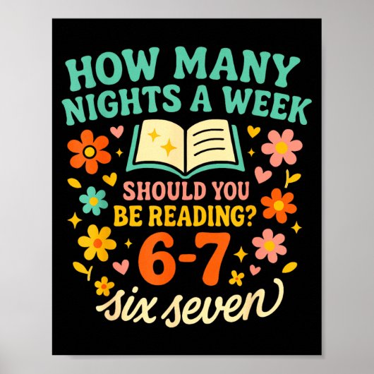 Lustig Six Seven 6 7 Meme Lehrer Design Für Männer Poster (Vorne)
