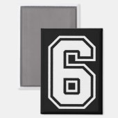 Lustig Six Seven 6 7 Meme Magnet (Vorderseite/Rückseite)
