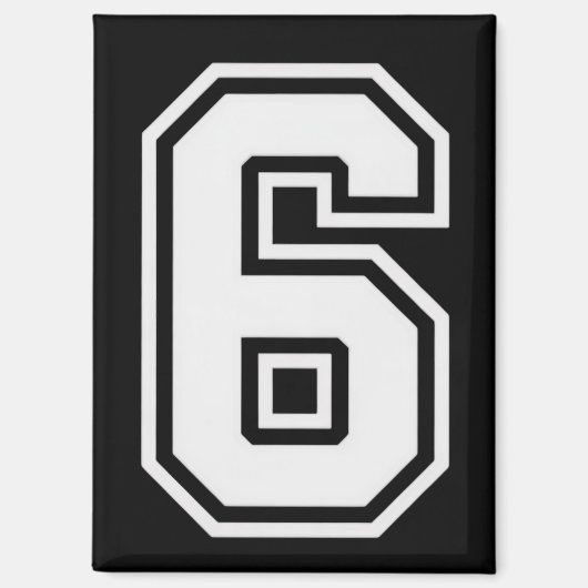 Lustig Six Seven 6 7 Meme Magnet (Vorderseite)