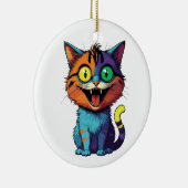 Lustig - Smile Cat - Keramik Ornament (Rechts)