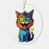 Lustig - Smile Cat - Keramik Ornament (Links)