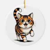 Lustig - Smile Cat - Keramik Ornament (Hinten)