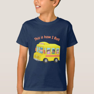 Lustig So rolle ich Schulbus-Kinder-T-Shirt T-Shirt
