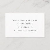 Lustig stehen Sie heraus Art Visitenkarte (Rückseite)