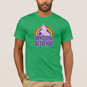 Lustig stoppen Sie nicht Believin Einhorn T-Shirt