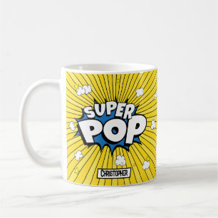Lustig Süß 'Kitschig' SUPER POP! Popcorn Wortspiel Kaffeetasse