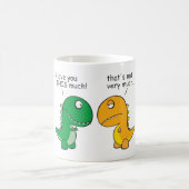 Lustig-t-Rex-klein-ArmCartoon Kaffeetasse (Mittel)