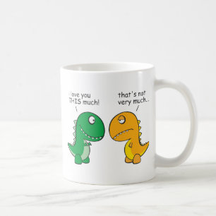 Lustig-t-Rex-klein-ArmCartoon Kaffeetasse