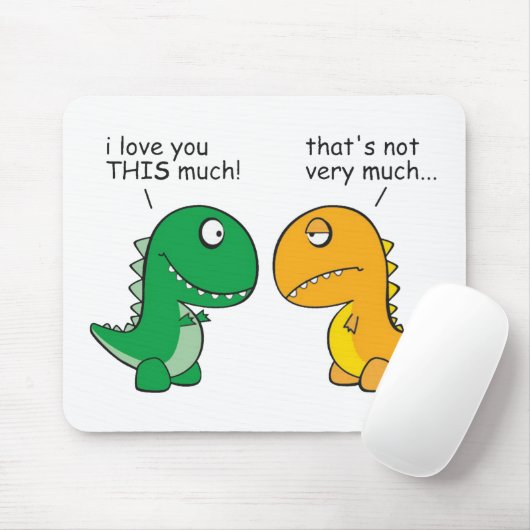 Lustig-t-Rex-klein-ArmCartoon Mousepad (Mit Mouse)