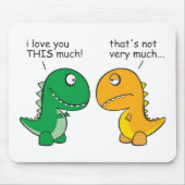 Lustig-t-Rex-klein-ArmCartoon Mousepad (Vorne)