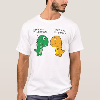 Lustig-t-Rex-klein-ArmCartoon T-Shirt